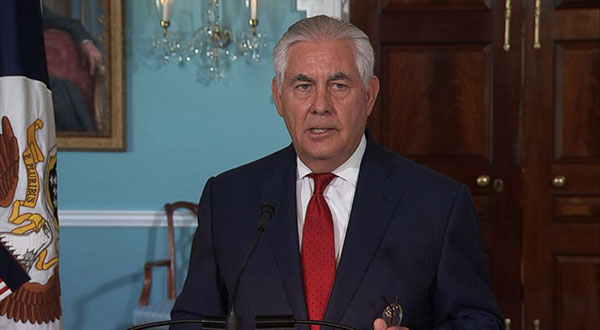 Tillerson Considers That US Military ‘Must Stay In Syria' Tillerson Considers That US Military ‘Must Stay In Syria’